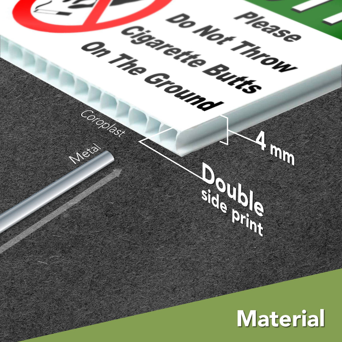 DIMARONGTON double-sided coroplast sign 9x12—crisp UV print enhances outdoor readability