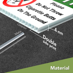 DIMARONGTON double-sided coroplast sign 9x12—crisp UV print enhances outdoor readability