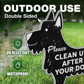 DIMARONGTON double-sided sign provides 360-degree visibility