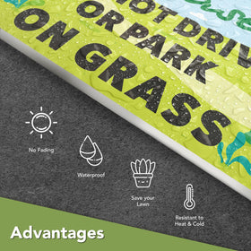 Dimarongton easy-ground installation—insert sign stake without tools.