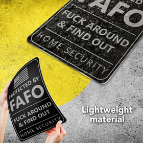 DIMARONGTON FAFO sign with scratch‑resistant protective film protection
