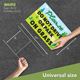 Dimarongton h-metal-stake helps secure signs firmly in ground.