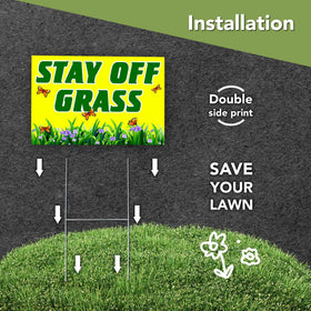 DIMARONGTON H-stake installation enables quick ground setup with no tools.