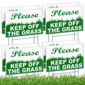 DIMARONGTON Keep Off Grass sign, 6x9 dual-sided, for clear boundary cues along walkways.