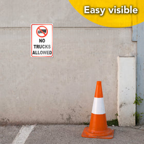 DIMARONGTON No Trucks Sign ideal for residential and commercial properties.