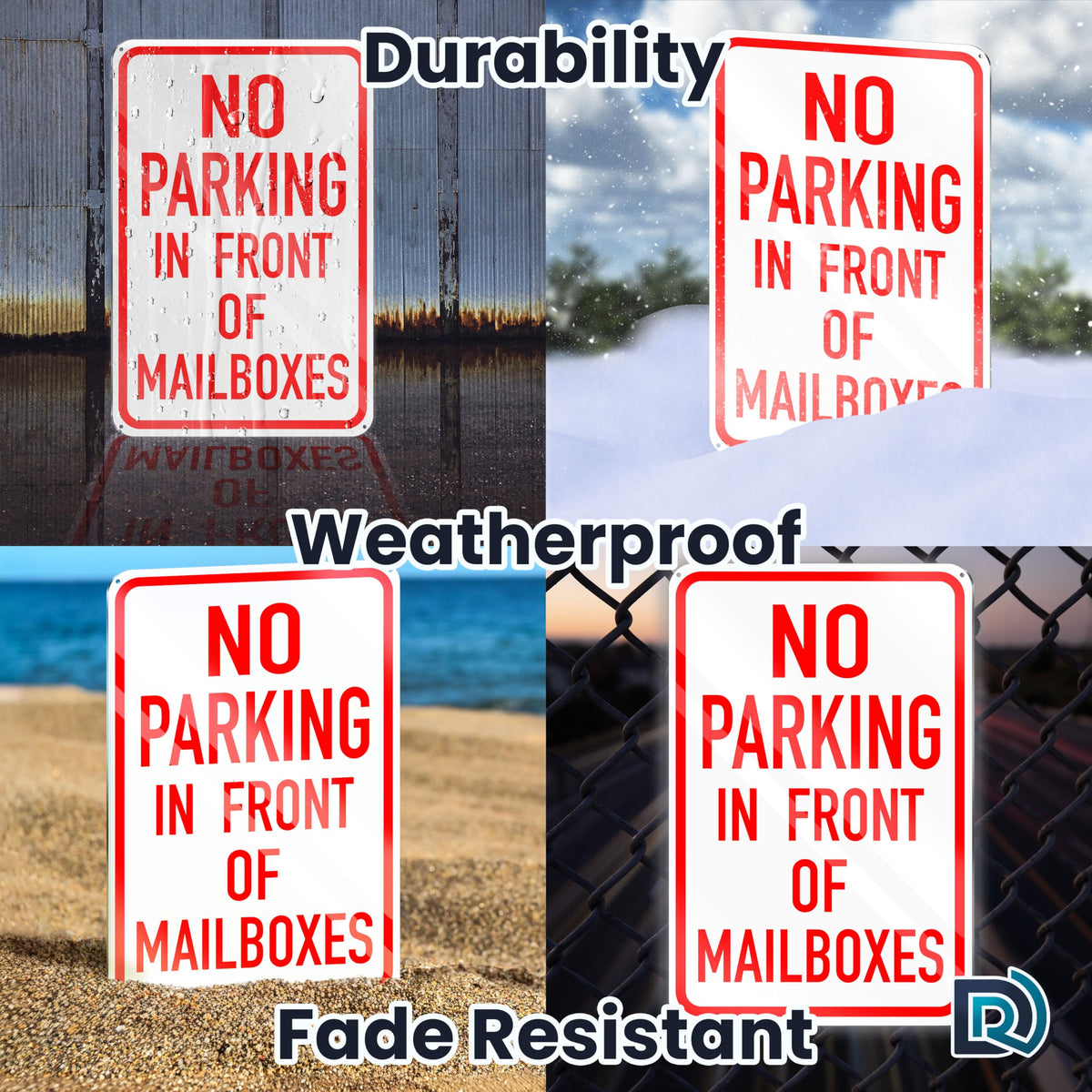 DIMARONGTON protective film included packaging protects sign during shipping