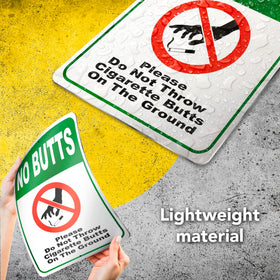 Dimarongton weather-resistant sign withstands rain and sun for exterior use.