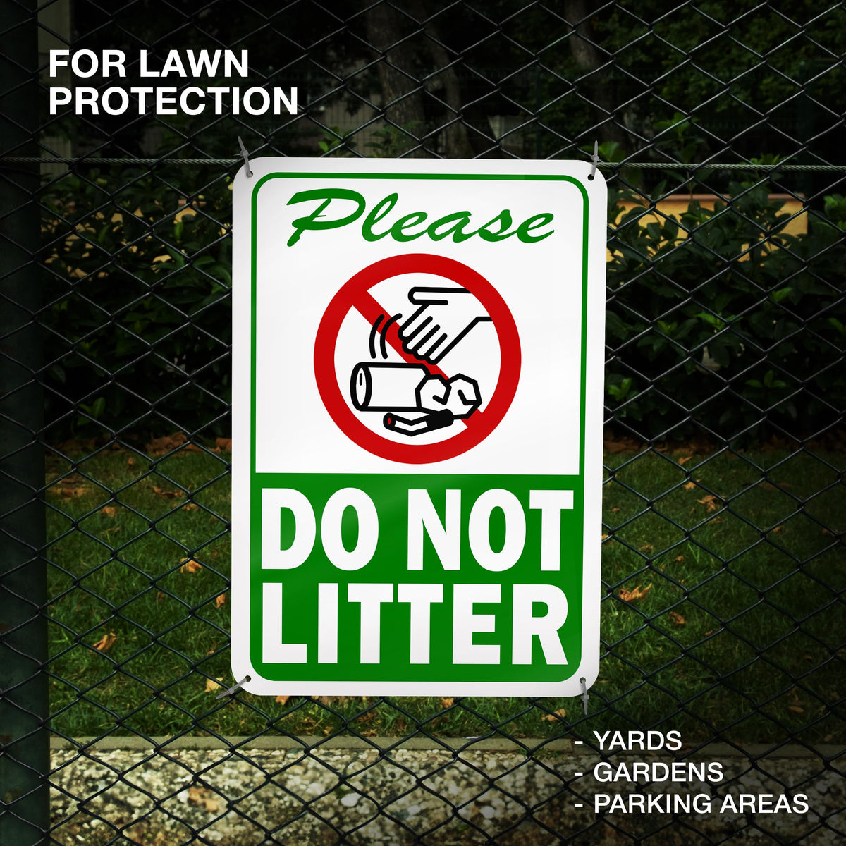 Dimarongton wind-resistant aluminum sign stays secure outdoors