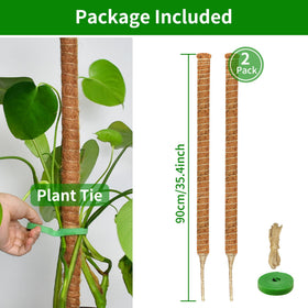 Dimpoo bendable moss pole shaped for versatile growth support.