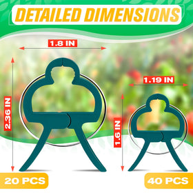 DIMROM two-size clips adapt to stem thickness for growth
