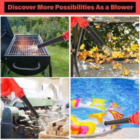 Dinftin ergonomic anti-slip handle supports comfortable, extended use.