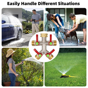 DINGBAI brass hose diverter with full-flow design for efficient distribution.