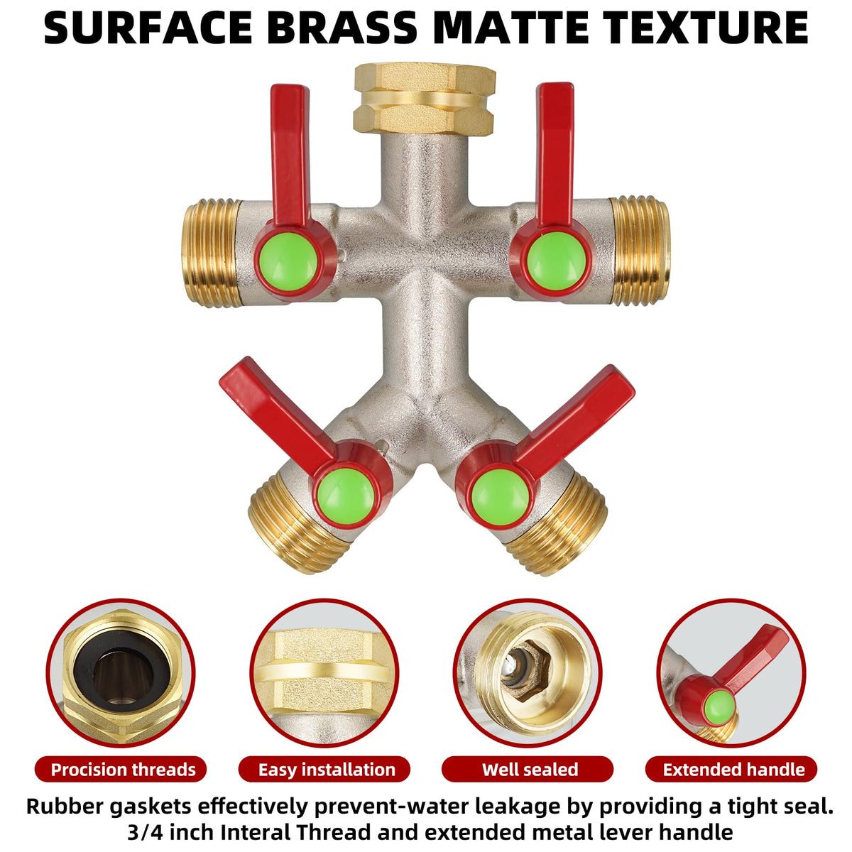 DINGBAI hex-nut inlet design allows easy tightening by hand or with a wrench.