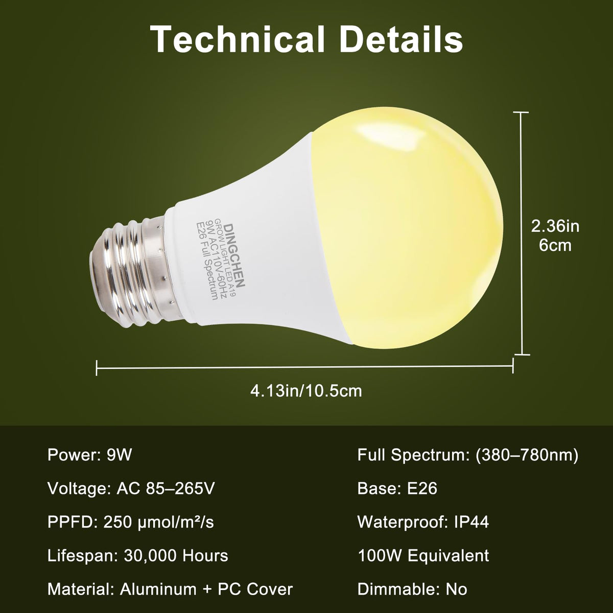 DingChen long-life bulbs last 25,000–30,000 hours for fewer replacements.