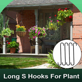 DINGEE 14-inch S hook for bird feeders and outdoor décor.