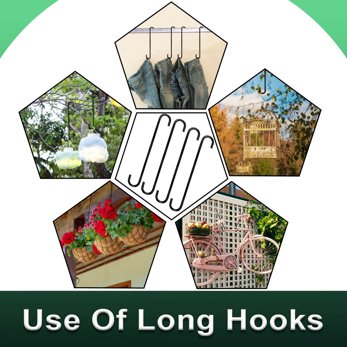 DINGEE closet S hook for towels and accessories.