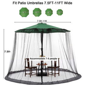DINHAND adjustable diameter and height fit a range of 7.5 to 11 ft setups.