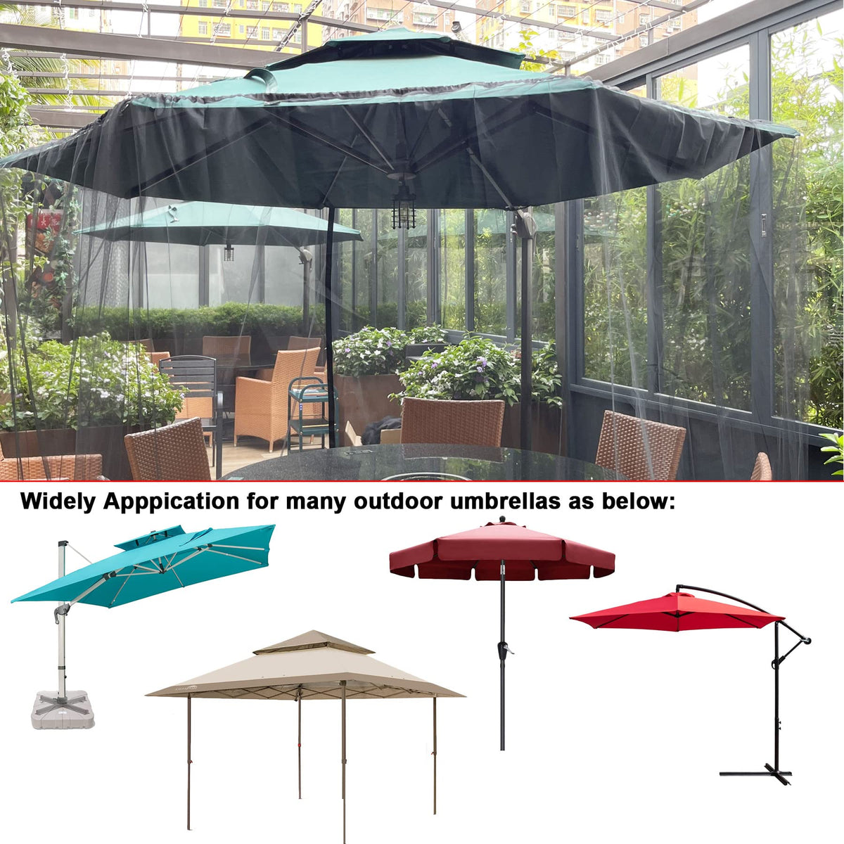 DINHAND double zipper doors provide easy entry while preserving mesh integrity.