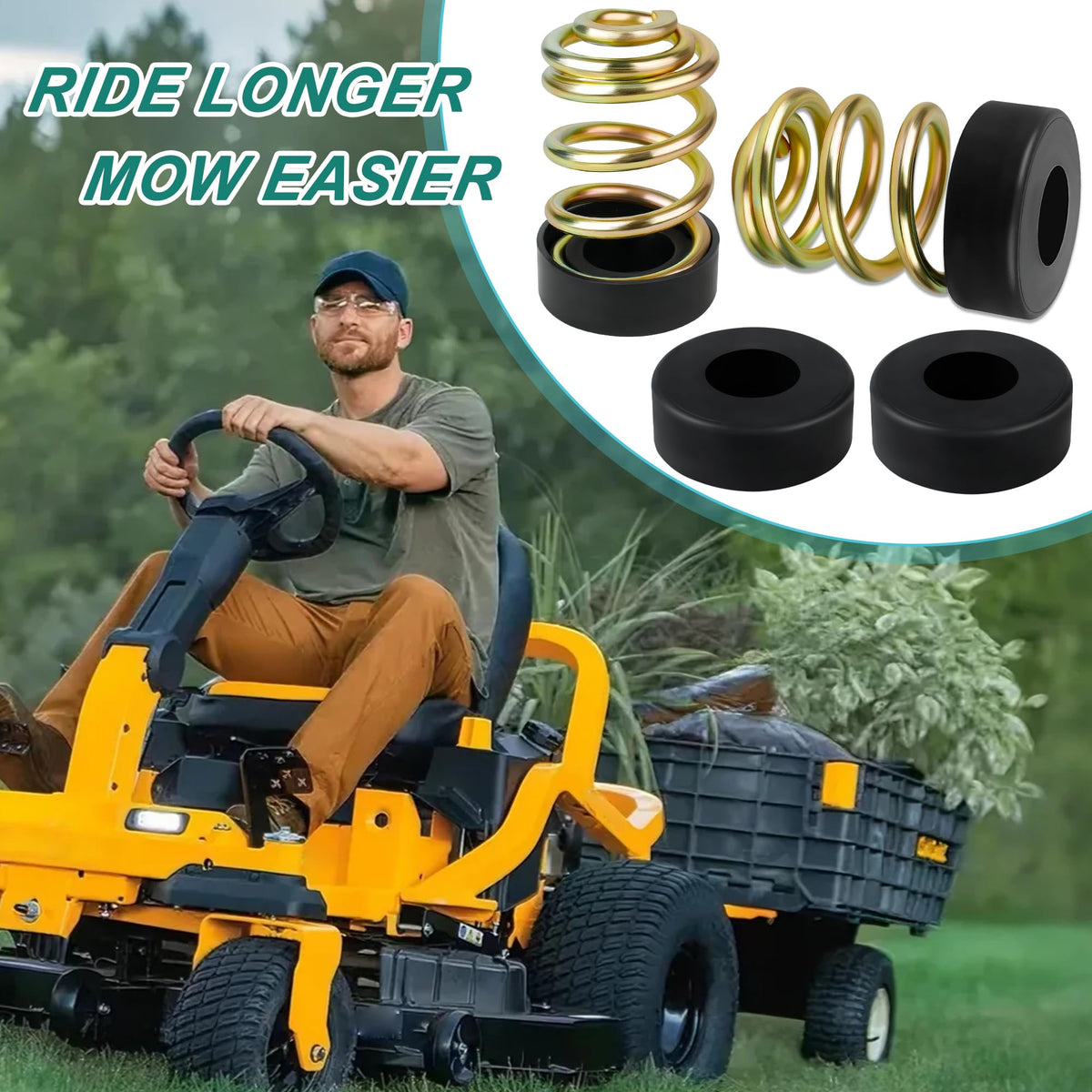 Dinlon compatible with John Deere Cub Cadet ZT1 Grasshopper zero-turn mowers.