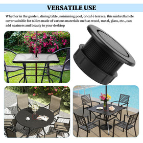 Dinlon used at outdoor cafe or poolside with a clean, stable setup.