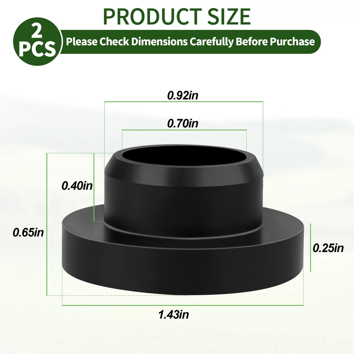 Dinlon Scag-compatible grommet view, designed for zero-turn mowers.