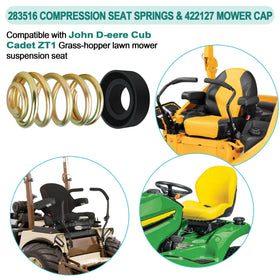 Dinlon seat suspension kit restores comfort for zero-turn mowers.