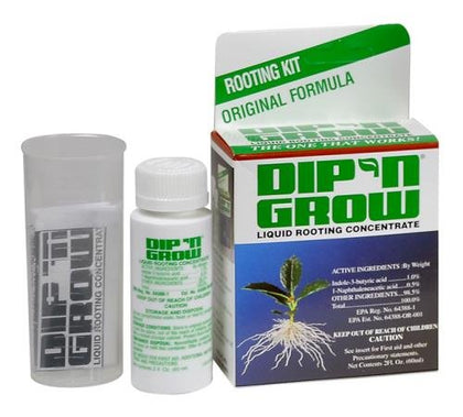 Dip N Dip'N Grow rooting solution bottle supports healthy cutting rooting.