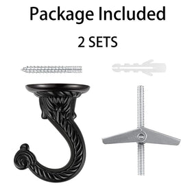 Hardware kit contents including bolts and screws for versatile mounting with diplambr Swag Hook.