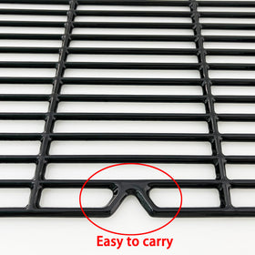 Two DC107 grids ready for replacement on a large barbecue setup