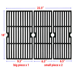 Direct Store DC150 18in grates top view showing durable cast iron construction for longevity.