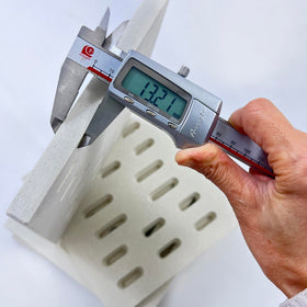 Direct Store DF101 grill installation showing ceramic tamers improving heat distribution