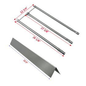 DG230 stainless heat plates on Weber Genesis for durability and heat control