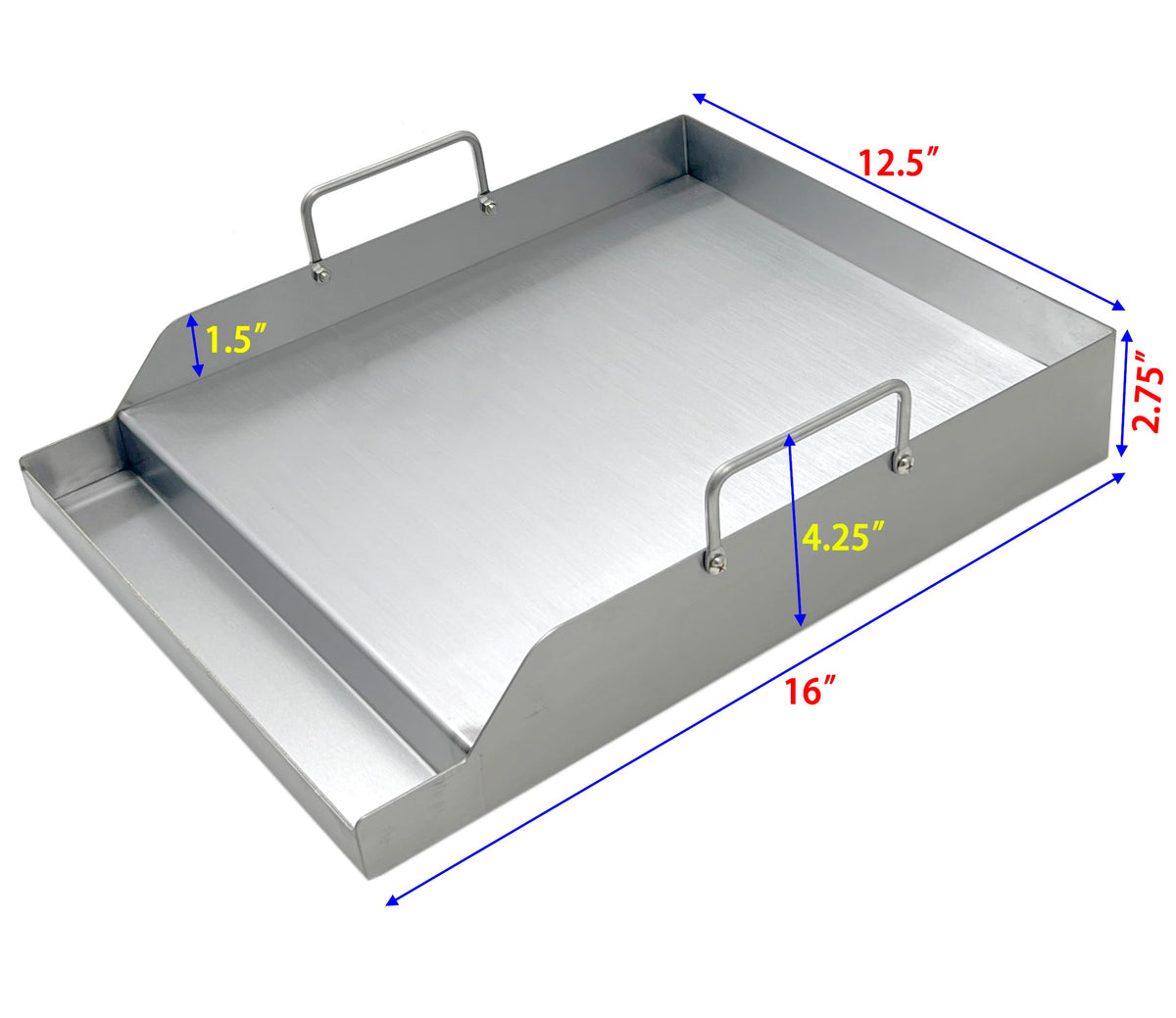 DS125 flat-top surface close-up showing smooth cooking area