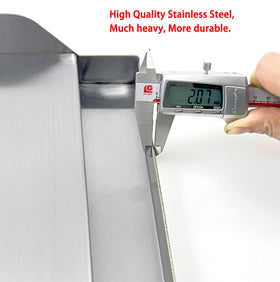 Direct Store DS125 in use on a gas grill for flat-top cooking