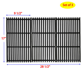 Direct Store porcelain-coated cast-iron grates resist sticking and clean easily after grilling.