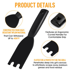Dirvcp precision groove scraper with 0.44-inch spacing removes embedded grease