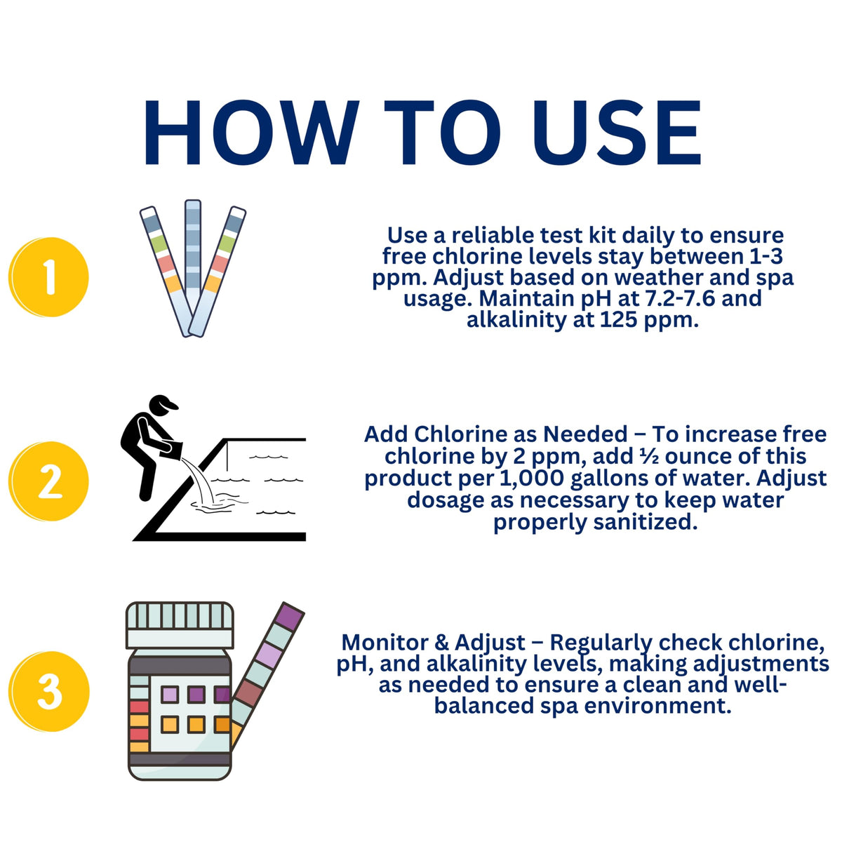 Hot tub water stays clear with Clear Spa granules in action