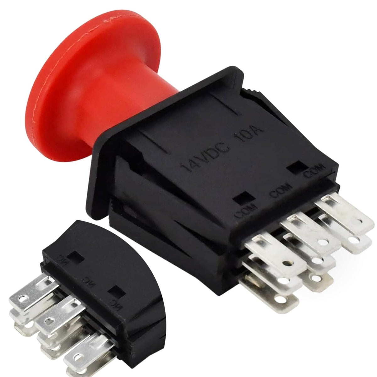 Disenparts PTO switch close-up shows durable housing for blade control.