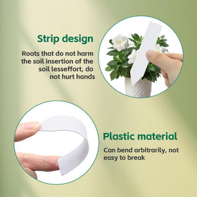 Diteryy labels with smooth edge ease soil insertion without harming plants.