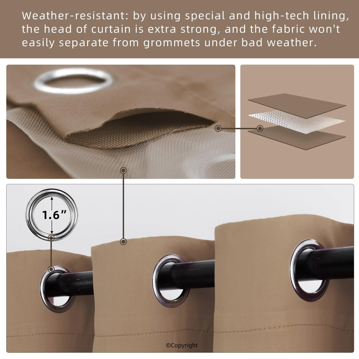 DIVA EN CAMINO DEC thermal insulated curtain helps keep spaces comfortable