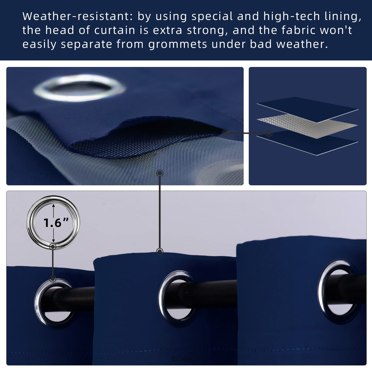 DIVA EN CAMINO DEC triple-weave fabric texture provides durable, shade-ready performance.