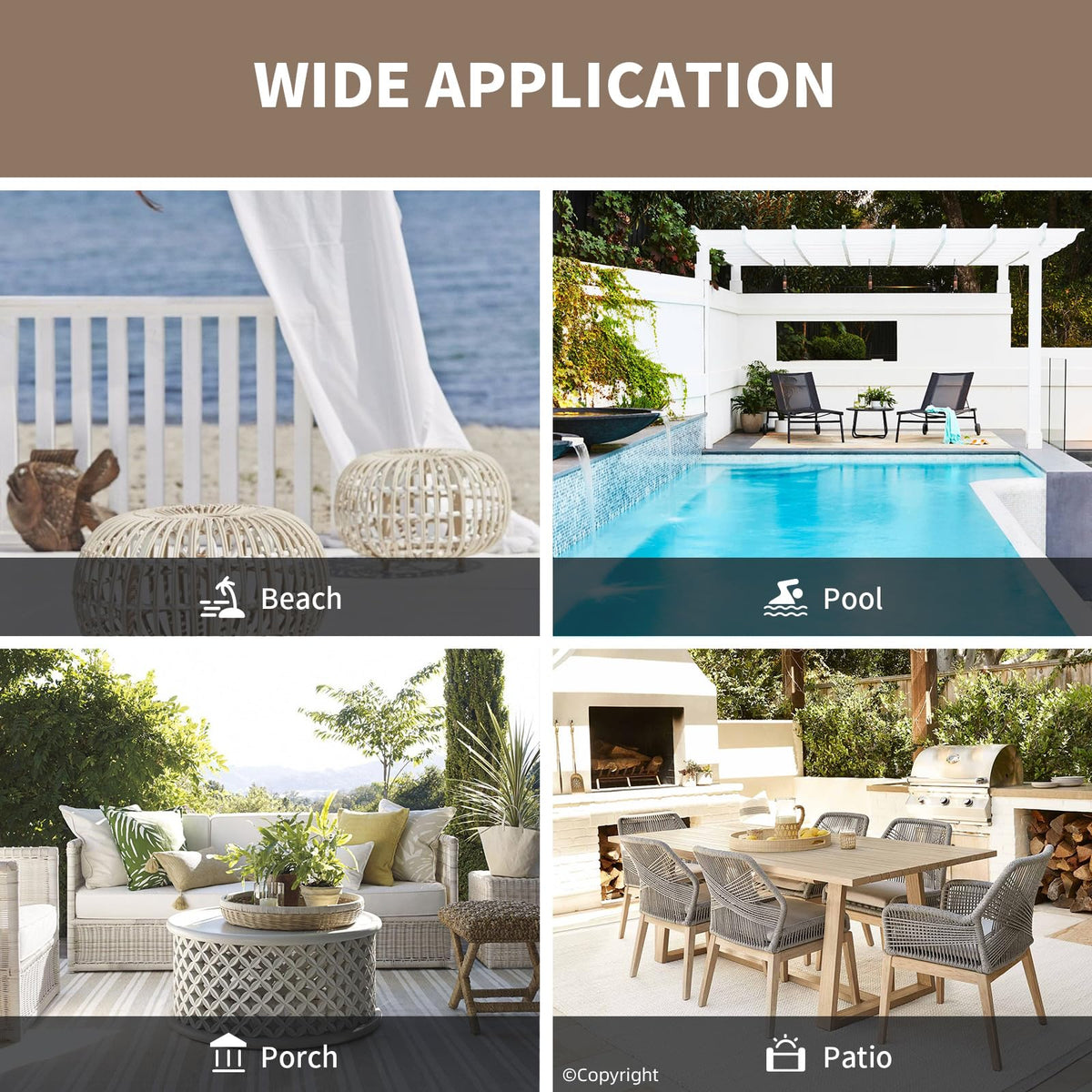 DIVA EN CAMINO DEC available lengths cover many windows and openings