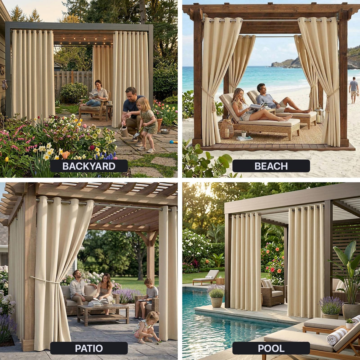 DIVA EN CAMINO DEC two-panel set provides flexible outdoor coverage