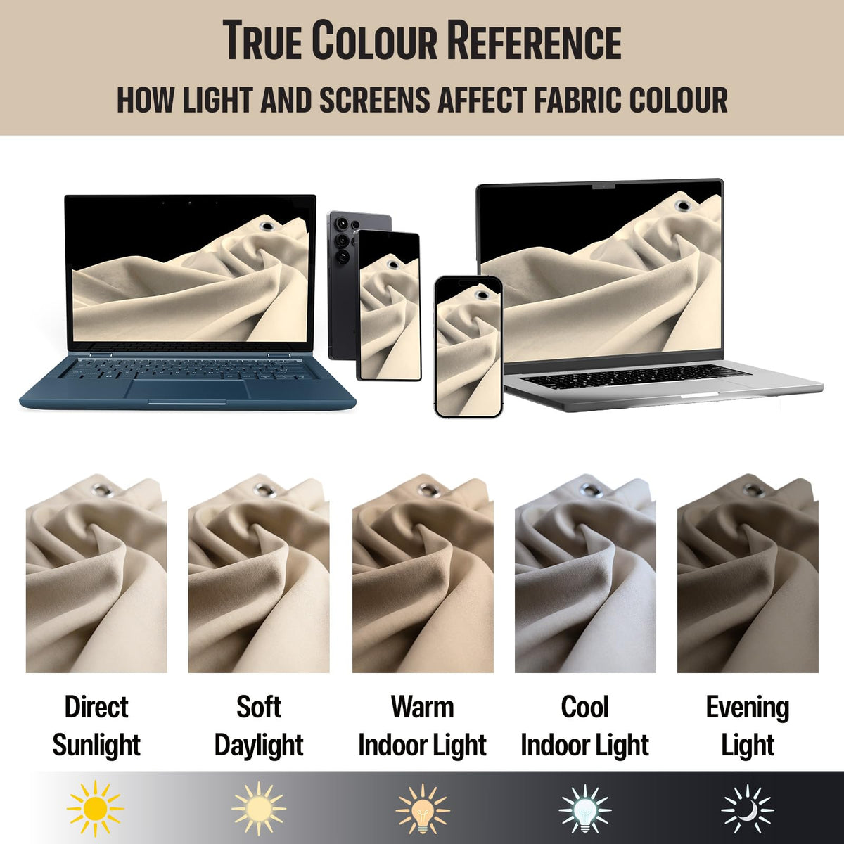 DIVA EN CAMINO DEC grommet-top design with easy installation.