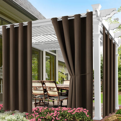 DIVA EN CAMINO DEC outdoor curtain grommet-top panel close-up for easy installation.