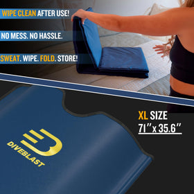 DIVEBLAST dark blue outer shell signals premium wellness design.