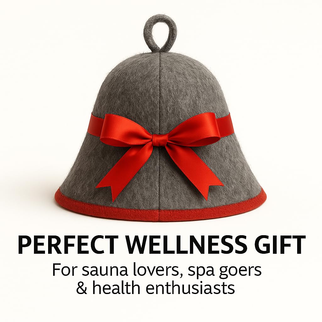 DIVELUX sauna hat durable wool construction for long-lasting sauna use.