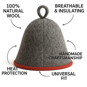 DIVELUX sauna hat folded for storage shows compact travel-friendly design.