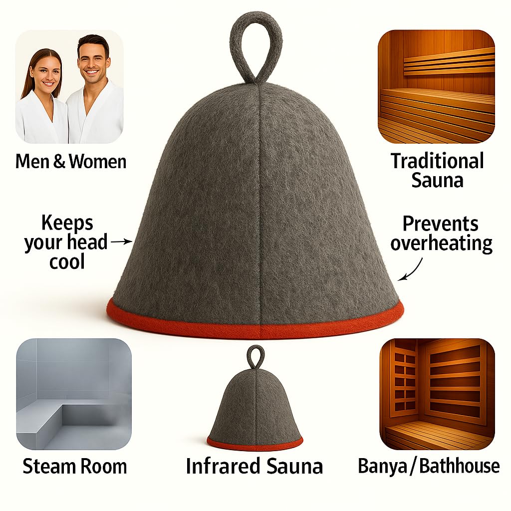 DIVELUX sauna hat unisex one-size fits most heads.
