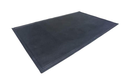 DiversiTech Ultra Grill Mat protecting a wooden deck from heat and drips